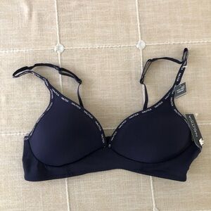 Nautica Navy Logo-Trim Wireless T-Shirt Bra